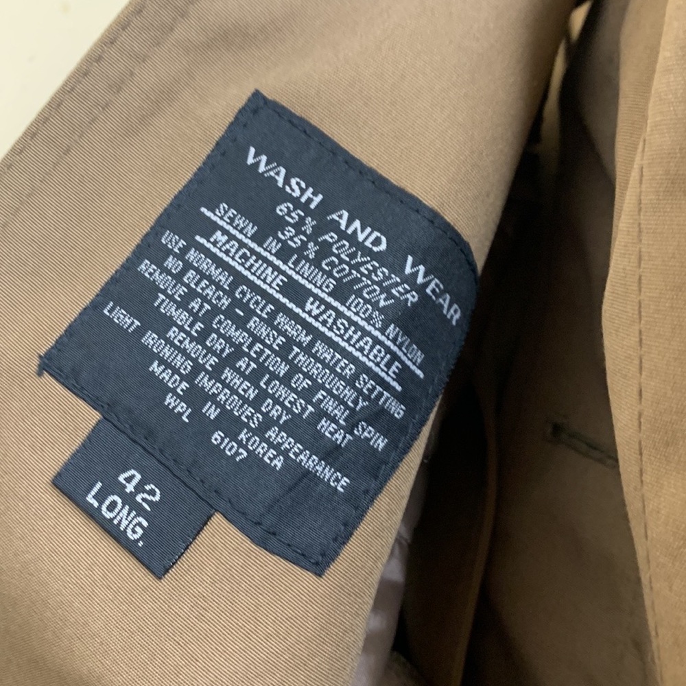 Vintage Oleg Cassini Dark Tan All Weather Thermolite Insulated Trench … - Picture 14 of 16